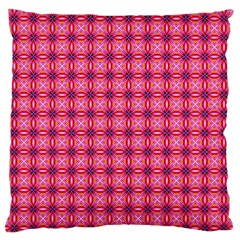 Abstract Pink Floral Tile Pattern Standard Flano Cushion Case (one Side)