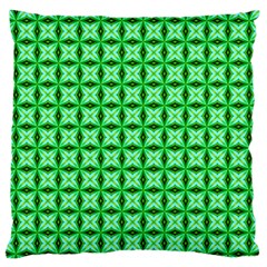 Green Abstract Tile Pattern Standard Flano Cushion Case (one Side)