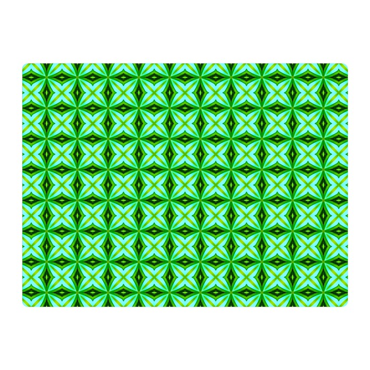 Green Abstract Tile Pattern Double Sided Flano Blanket (Mini)