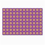 Purple Decorative Quatrefoil Postcard 4 x 6  (10 Pack) Front