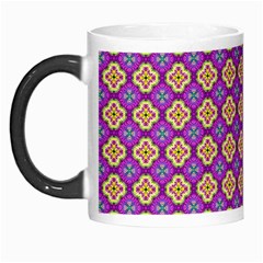 Purple Decorative Quatrefoil Morph Mug