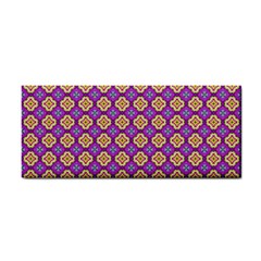 Purple Decorative Quatrefoil Hand Towel by GardenOfOphir