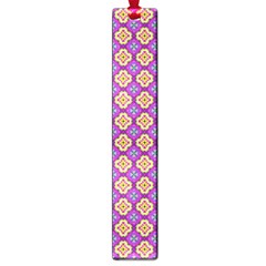 Purple Decorative Quatrefoil Large Bookmark