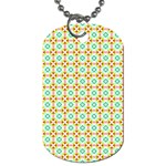 Aqua Mint Pattern Dog Tag (One Sided) Front