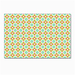 Aqua Mint Pattern Postcard 4 x 6  (10 Pack) by GardenOfOphir