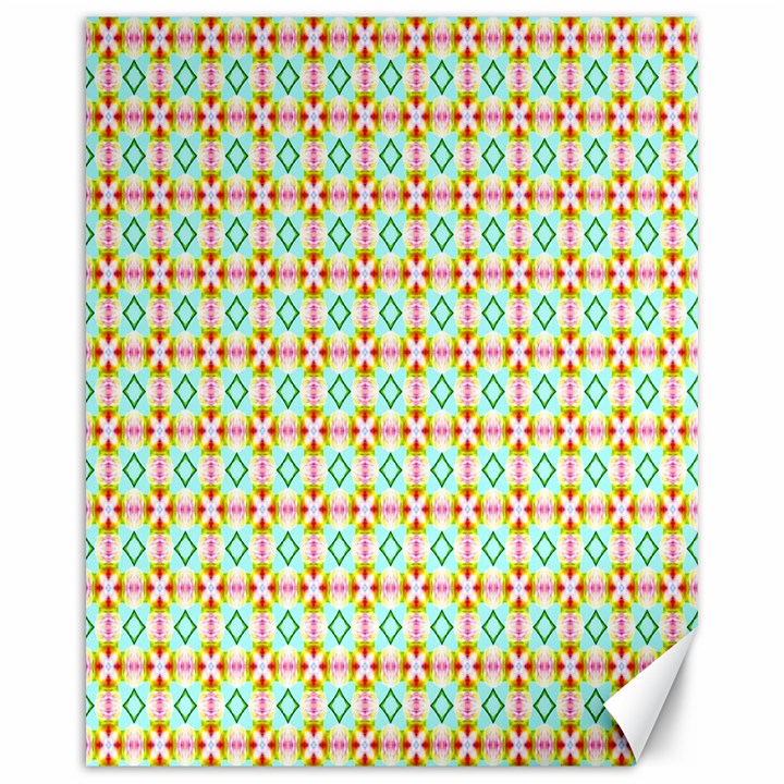 Aqua Mint Pattern Canvas 16  x 20  (Unframed)