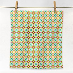 Aqua Mint Pattern Face Towel