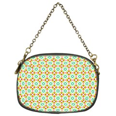 Aqua Mint Pattern Chain Purse (one Side) by GardenOfOphir