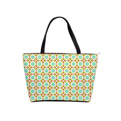 Aqua Mint Pattern Large Shoulder Bag