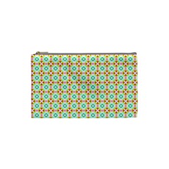 Aqua Mint Pattern Cosmetic Bag (small) by GardenOfOphir