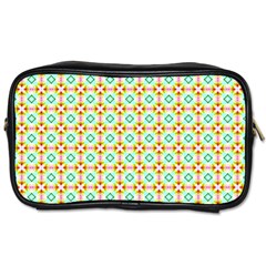 Aqua Mint Pattern Travel Toiletry Bag (two Sides)