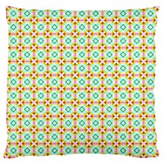 Aqua Mint Pattern Large Cushion Case (two Sided)  by GardenOfOphir