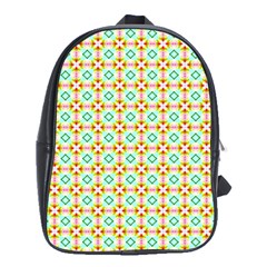 Aqua Mint Pattern School Bag (xl)