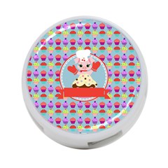 Cupcake With Cute Pig Chef 4-port Usb Hub (one Side) by GardenOfOphir