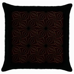 Tribal Geometric Vintage Pattern  Black Throw Pillow Case by dflcprints