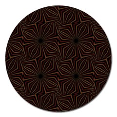 Tribal Geometric Vintage Pattern  Magnet 5  (round) by dflcprints