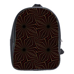 Tribal Geometric Vintage Pattern  School Bag (xl) by dflcprints