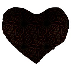 Tribal Geometric Vintage Pattern  19  Premium Heart Shape Cushion