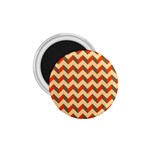 Modern Retro Chevron Patchwork Pattern  1.75  Button Magnet Front