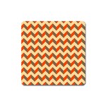 Modern Retro Chevron Patchwork Pattern  Magnet (Square) Front