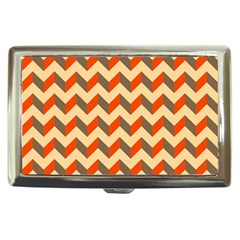 Modern Retro Chevron Patchwork Pattern  Cigarette Money Case