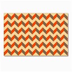 Modern Retro Chevron Patchwork Pattern  Postcard 4 x 6  (10 Pack) Front