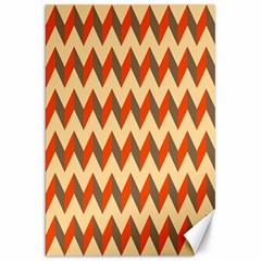 Modern Retro Chevron Patchwork Pattern  Canvas 20  X 30  (unframed)