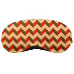 Modern Retro Chevron Patchwork Pattern  Sleeping Mask