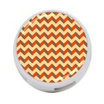 Modern Retro Chevron Patchwork Pattern  4-Port USB Hub (Two Sides) Front