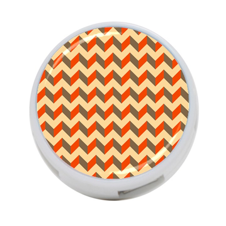 Modern Retro Chevron Patchwork Pattern  4-Port USB Hub (Two Sides)