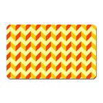 Modern Retro Chevron Patchwork Pattern  Magnet (Rectangular) Front