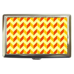 Modern Retro Chevron Patchwork Pattern  Cigarette Money Case by GardenOfOphir