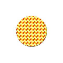 Modern Retro Chevron Patchwork Pattern  Golf Ball Marker 10 Pack