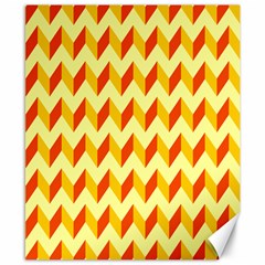 Modern Retro Chevron Patchwork Pattern  Canvas 8  X 10  (unframed) by GardenOfOphir