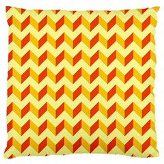 Modern Retro Chevron Patchwork Pattern  Large Flano Cushion Case (one Side)