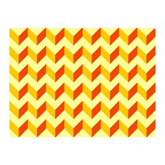 Modern Retro Chevron Patchwork Pattern  Double Sided Flano Blanket (mini)