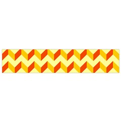 Modern Retro Chevron Patchwork Pattern  Flano Scarf (small)