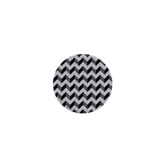 Modern Retro Chevron Patchwork Pattern  1  Mini Button