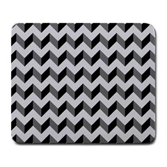 Modern Retro Chevron Patchwork Pattern  Large Mouse Pad (rectangle)