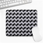 Modern Retro Chevron Patchwork Pattern  Large Mouse Pad (Rectangle) Front