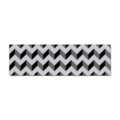 Modern Retro Chevron Patchwork Pattern  Bumper Sticker by GardenOfOphir