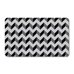 Modern Retro Chevron Patchwork Pattern  Magnet (rectangular)