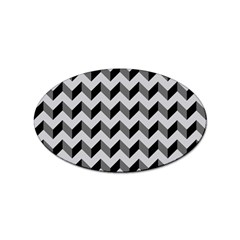 Modern Retro Chevron Patchwork Pattern  Sticker 100 Pack (oval)