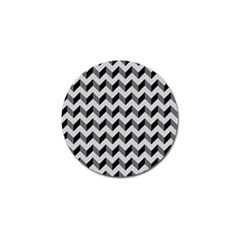 Modern Retro Chevron Patchwork Pattern  Golf Ball Marker 4 Pack