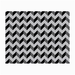 Modern Retro Chevron Patchwork Pattern  Glasses Cloth (small)