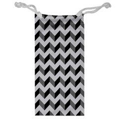 Modern Retro Chevron Patchwork Pattern  Jewelry Bag