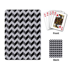 Modern Retro Chevron Patchwork Pattern  Playing Cards Single Design