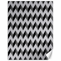 Modern Retro Chevron Patchwork Pattern  Canvas 12  X 16  (unframed) by GardenOfOphir