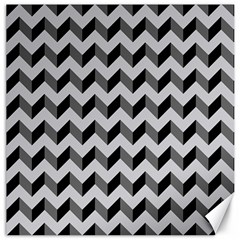 Modern Retro Chevron Patchwork Pattern  Canvas 16  X 16  (unframed) by GardenOfOphir