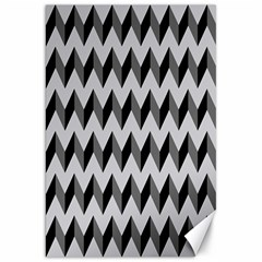 Modern Retro Chevron Patchwork Pattern  Canvas 20  X 30  (unframed)